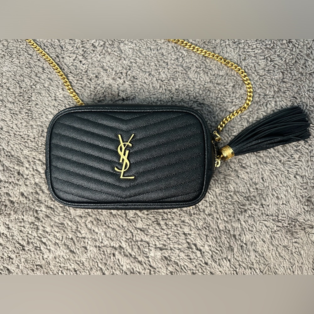 YSL saint Laurent mini Lou cross body bag.